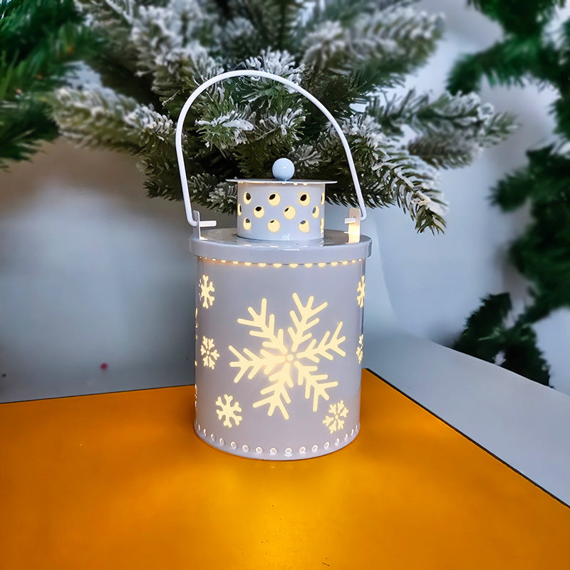 Nordic LED Christmas Lantern Flameless Candle Holiday Decor