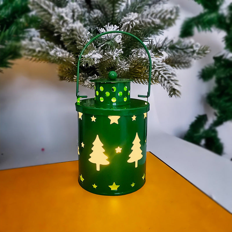 Nordic LED Christmas Lantern Flameless Candle Holiday Decor