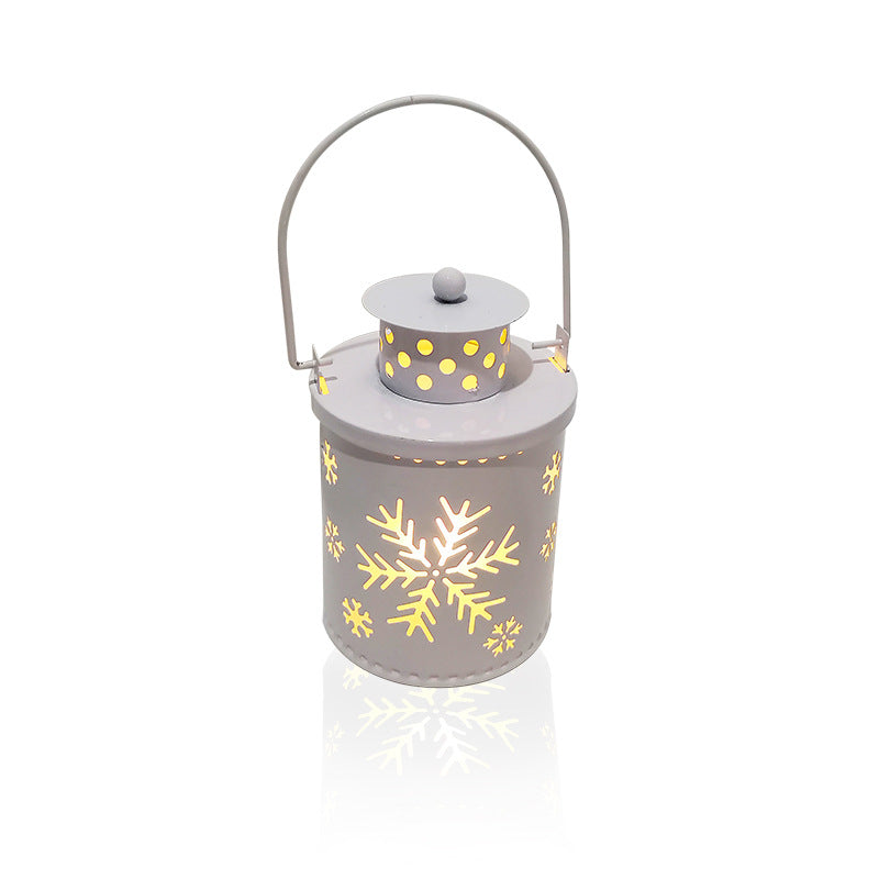 Nordic LED Christmas Lantern Flameless Candle Holiday Decor