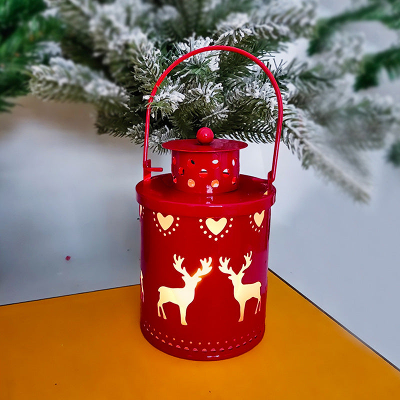 Nordic LED Christmas Lantern Flameless Candle Holiday Decor